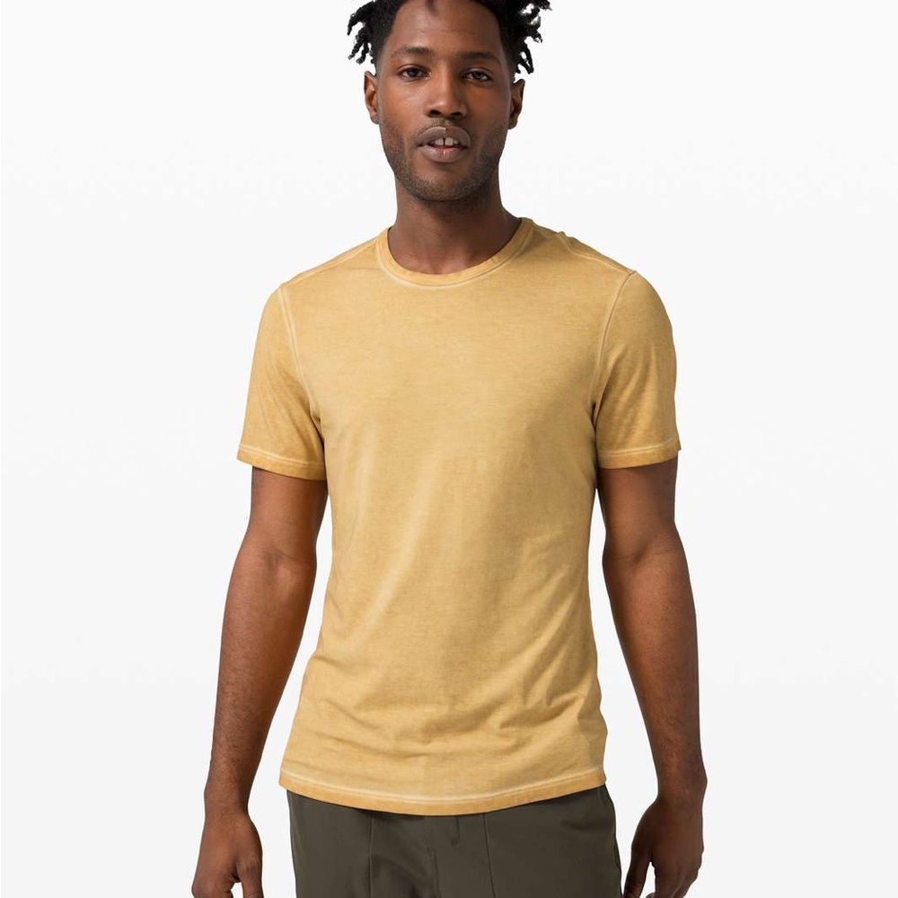 lululemon athletica Yellow Short Sleeve Tee